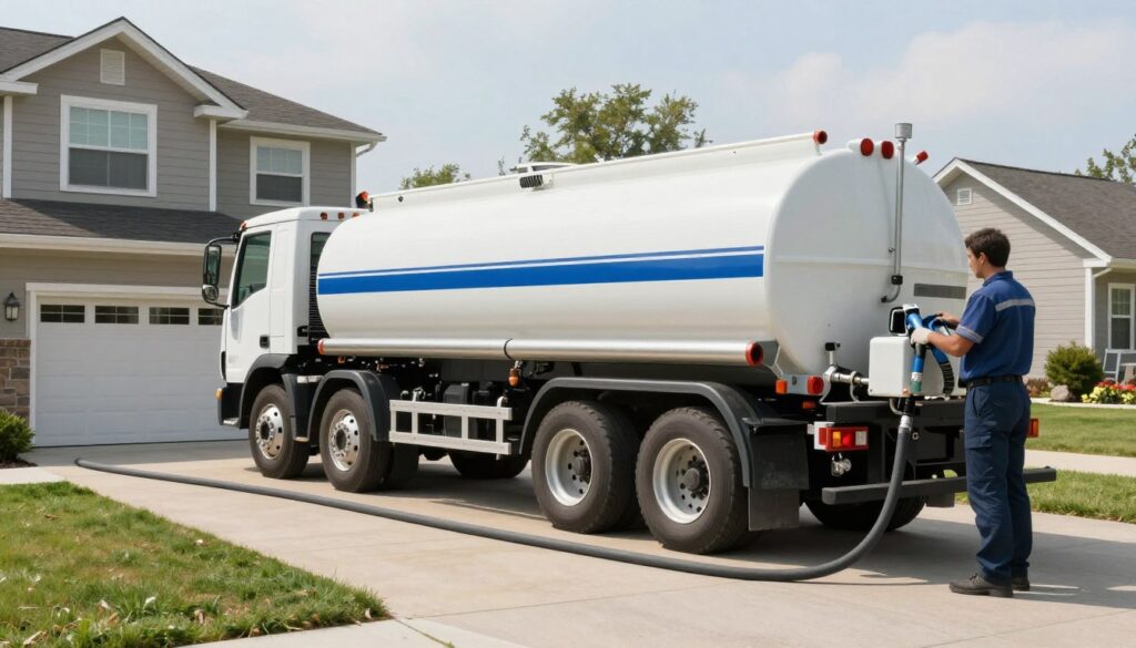 Autocysterna dostarczająca olej opałowy do domu jednorodzinnego - sprzedam olej opałowy cena