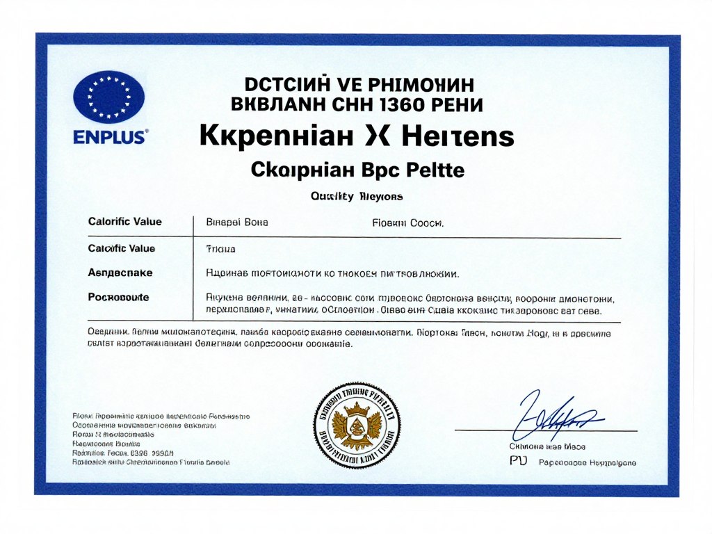 Certyfikat jakości dla pelletu z Ukrainy zgodny z normami UE - sprzedam olej opałowy cena