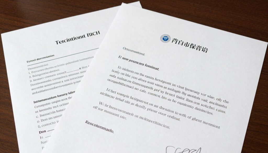 Dokumenty dotyczące przerwania stażu zawodowego