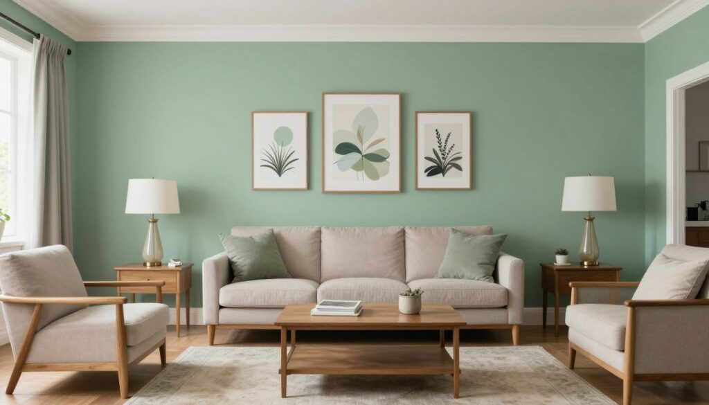 Efekt końcowy profesjonalnie pomalowanej ściany po pełnym wyschnięciu farby