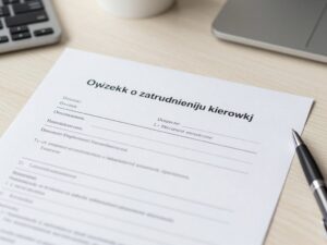 Formularz oświadczenia o zatrudnieniu kierowcy kto wypełnia