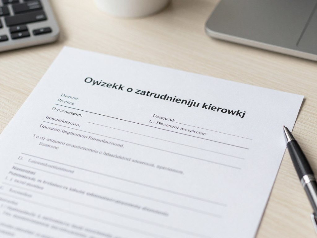 Formularz oświadczenia o zatrudnieniu kierowcy kto wypełnia