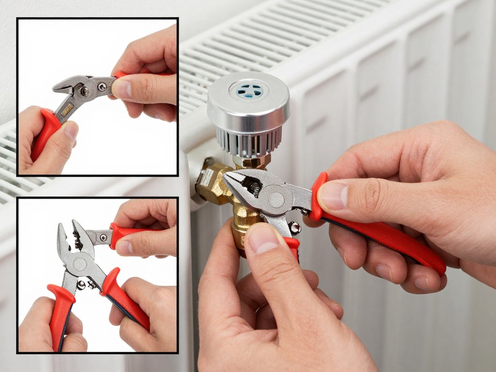 Metody zakręcania kaloryfera bez głowicy termostatycznej z wykorzystaniem podstawowych narzędzi