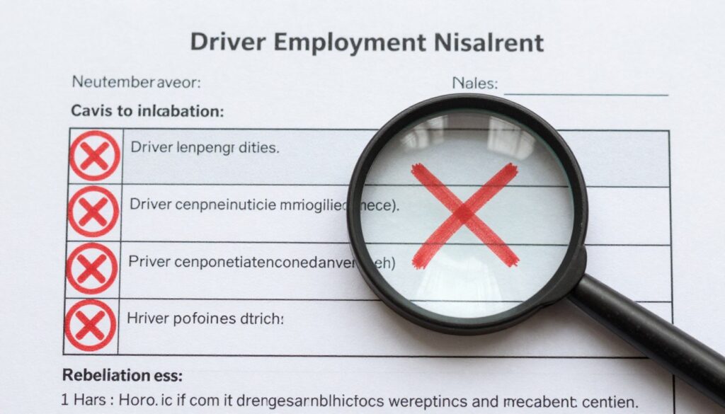 Najczęstsze błędy w oświadczeniu o zatrudnieniu kierowcy kto wypełnia