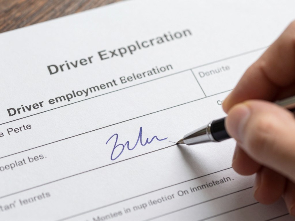Podpisywanie oświadczenia o zatrudnieniu kierowcy kto wypełnia