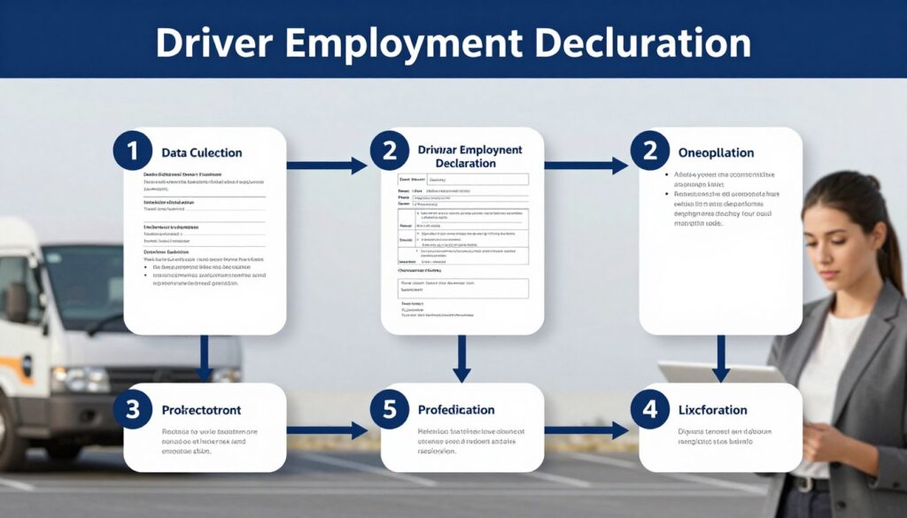 Podsumowanie procesu wypełniania oświadczenia o zatrudnieniu kierowcy kto wypełnia
