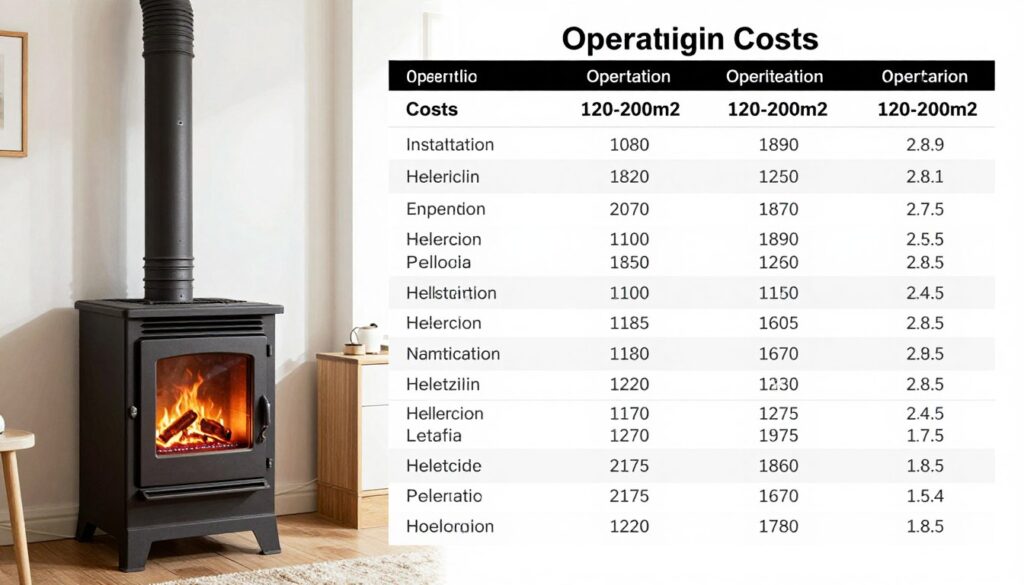 Porównanie kosztów instalacji i eksploatacji pieca na pellet lub gaz do domu 120-200m2