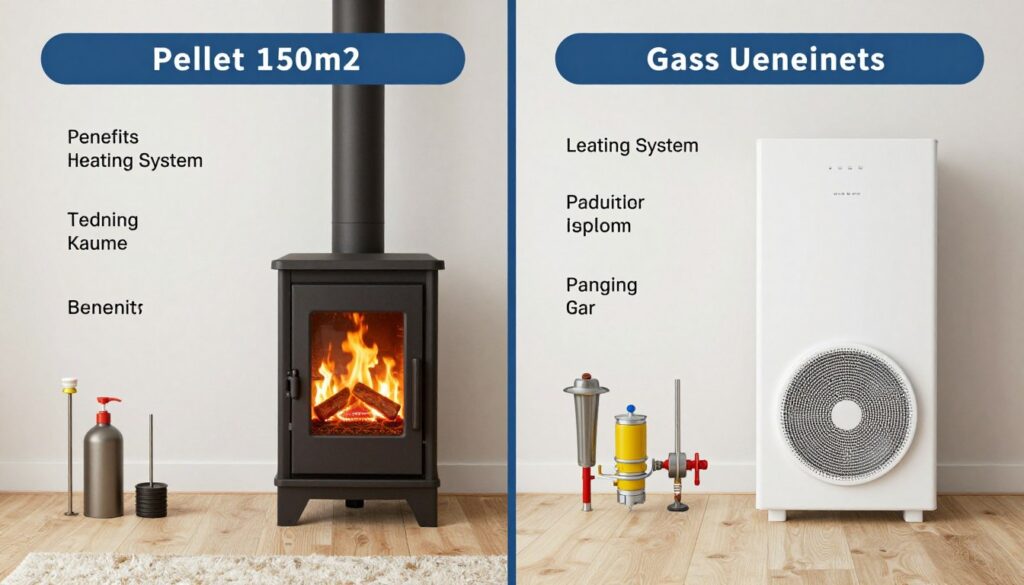 Porównanie systemów ogrzewania dla domu 120-200m2 - piec na pellet lub gaz