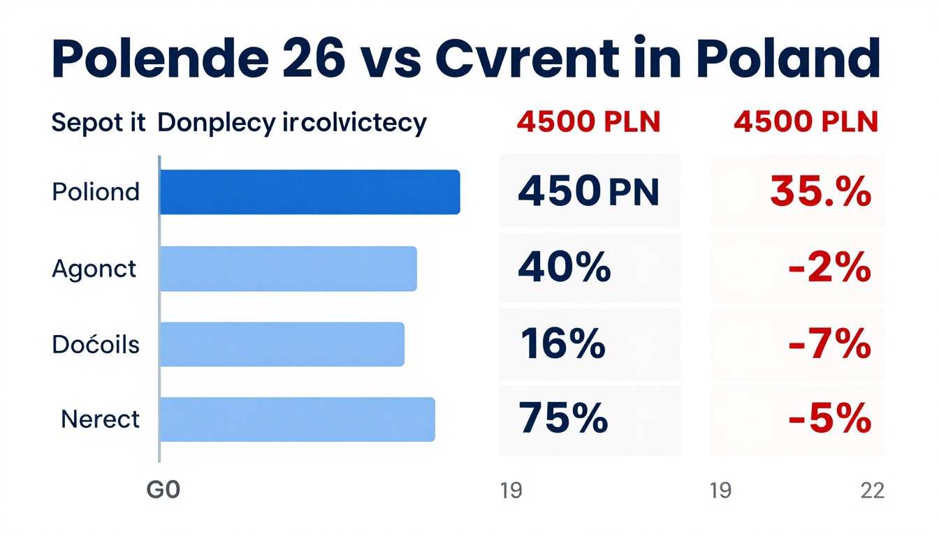 Porównanie wynagrodzenia 4500 brutto ile to netto do 26 roku życia z wynagrodzeniem osoby powyżej 26 lat