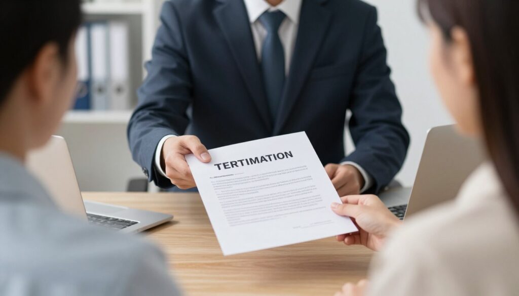 Pracodawca wręczający wypowiedzenie pracownikowi