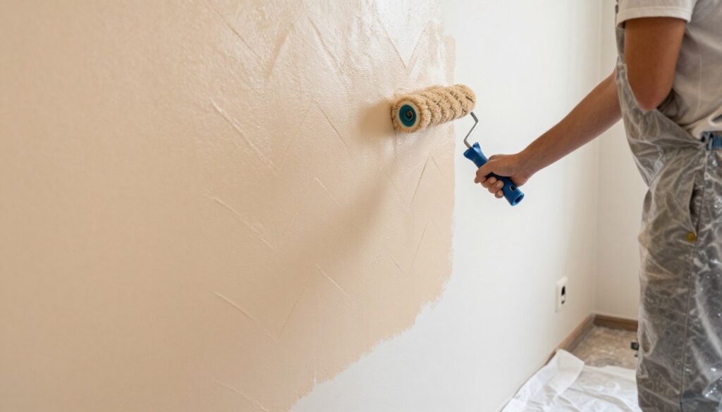 Prawidłowa technika malowania ścian wałkiem malarskim