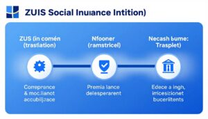 Przelew z ZUS na konto bankowe - wizualizacja procesu transferu pieniędzy