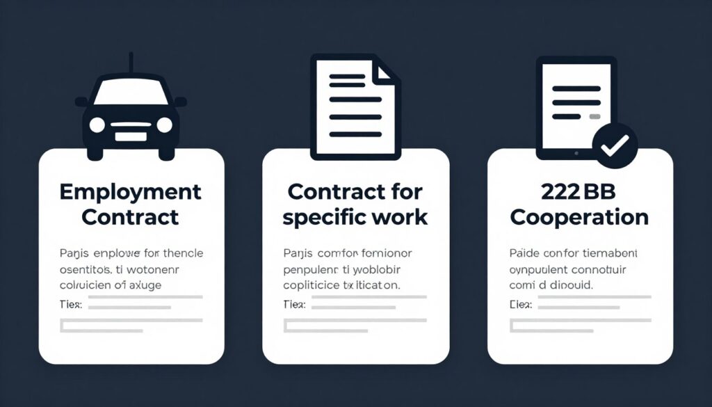 Różne formy zatrudnienia kierowcy a oświadczenie kto wypełnia