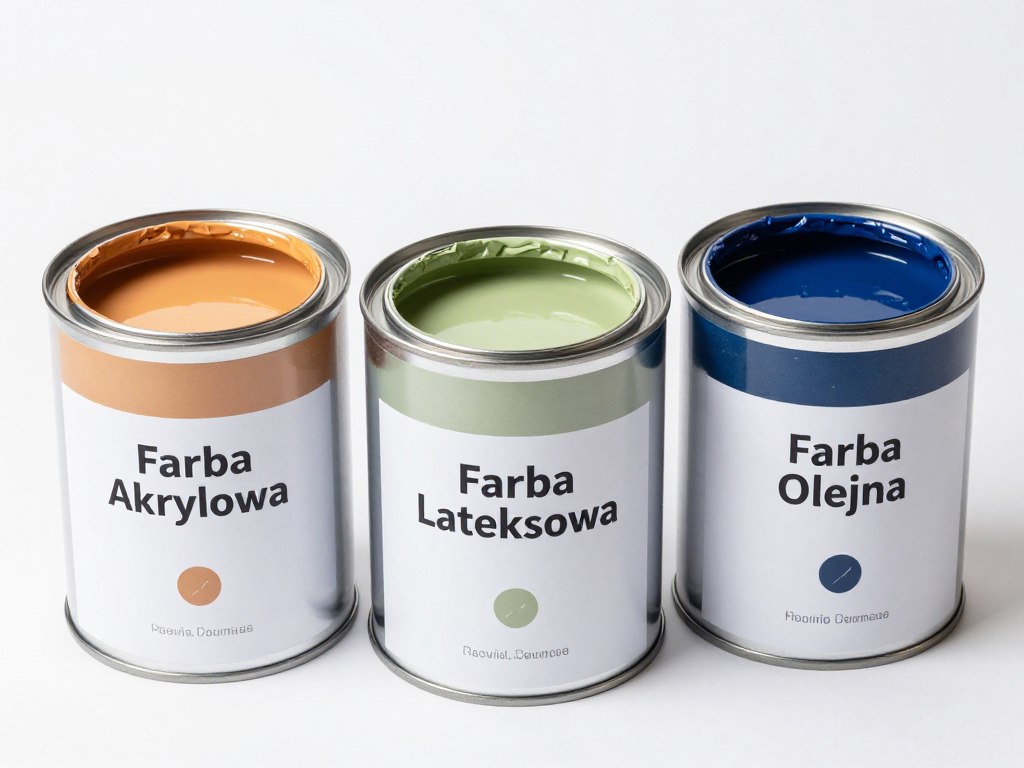 Różne rodzaje farb do ścian - akrylowa, lateksowa i olejna, ile schnie farba na ścianie