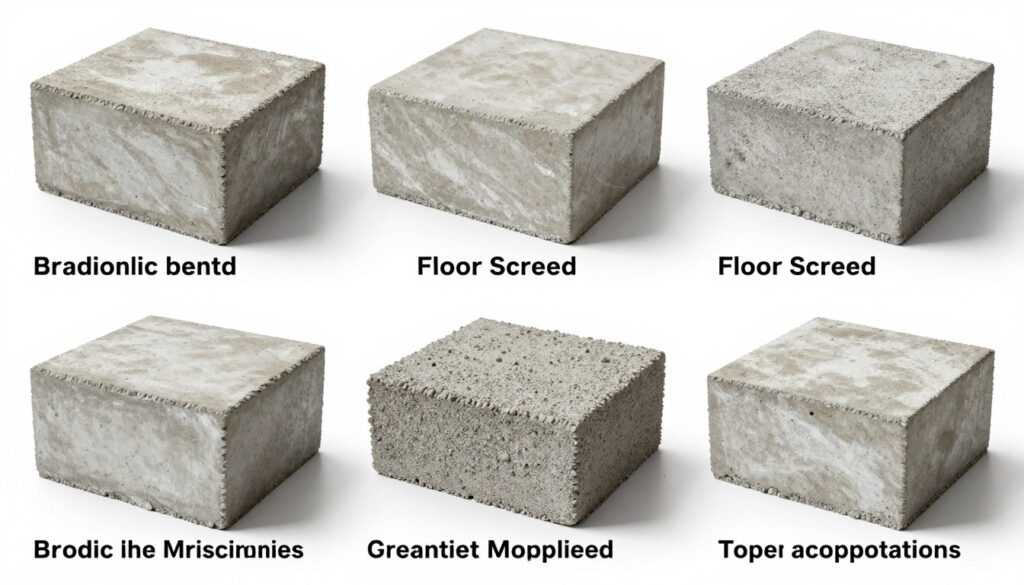 Różne typy betonu i ich proporcje piachu na worek cementu 25 kg