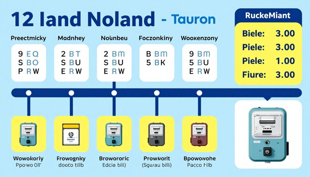 Schemat 12-miesięcznego okresu rozliczeniowego Tauron i jego wpływ na rachunki za prąd