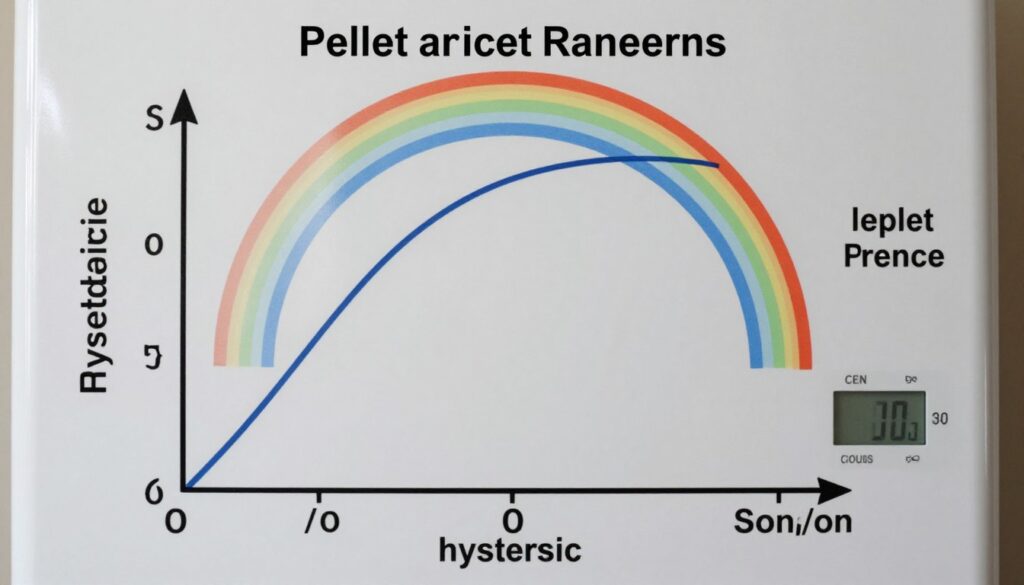 Schemat działania histerezy w kotle na pellet