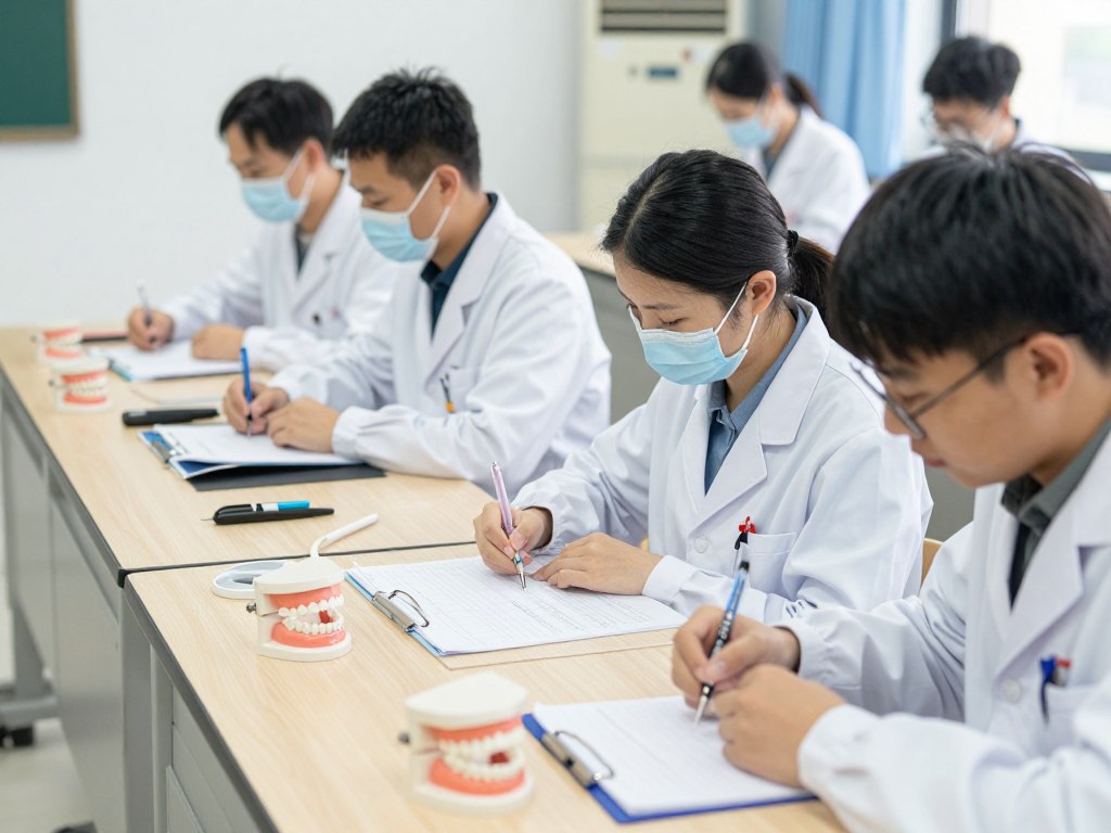 Student stomatologii uczący się na uniwersytecie medycznym jak zostać ortodontą