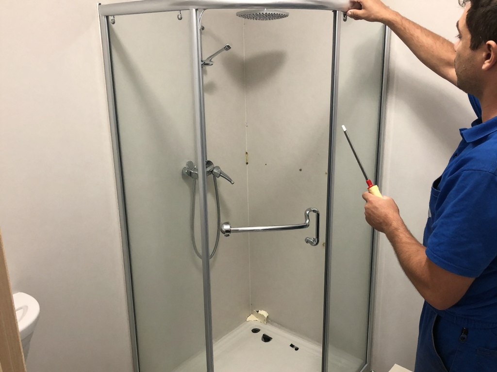 Wymiana kabiny prysznicowej - proces demontażu starej i montażu nowej