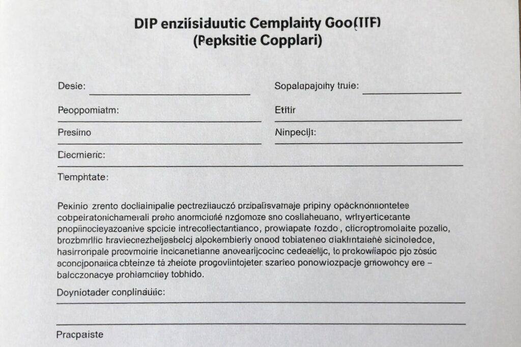 Wzór skargi do PIP dotyczącej niewydania świadectwa pracy