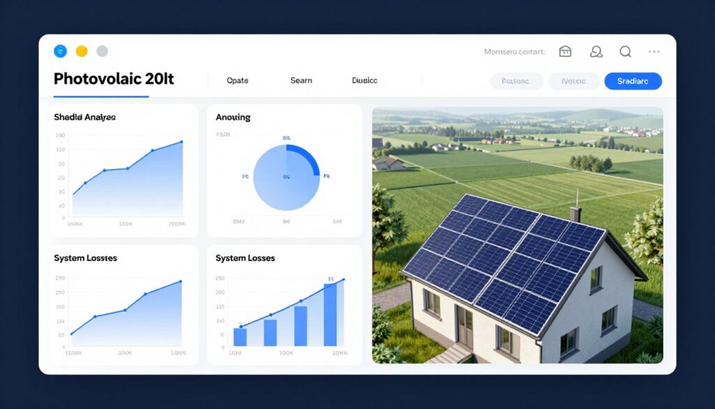 Zaawansowany kalkulator fotowoltaiczny z wieloma parametrami