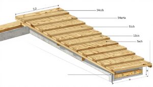 Dach bez murłaty - schemat konstrukcyjny pokazujący brak tradycyjnej belki murłatowej