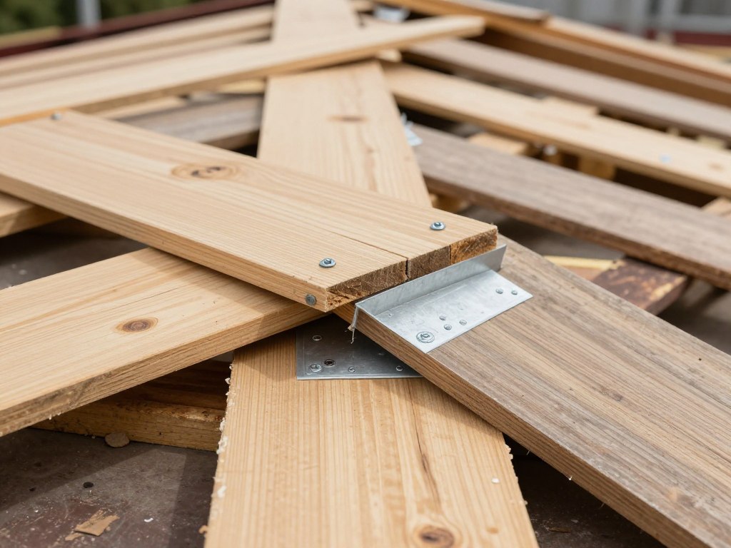 Dach bez murłaty - szczegóły techniczne wykonania konstrukcji na zakładkę