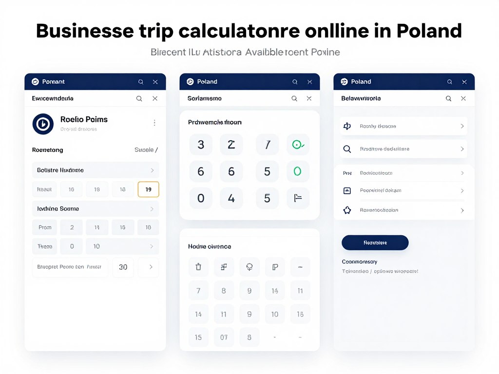 Kalkulator krajowej podróży służbowej - porównanie dostępnych narzędzi