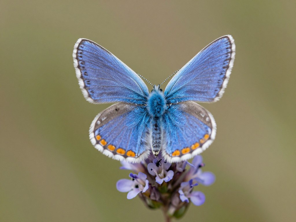 Modraszek telejus - motyl, którego larwy są chronione przez mrówki