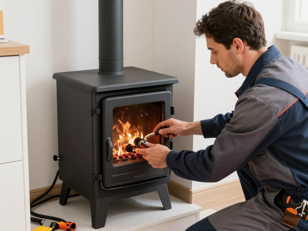 Montaż pieca na pellet przez profesjonalnego hydraulika