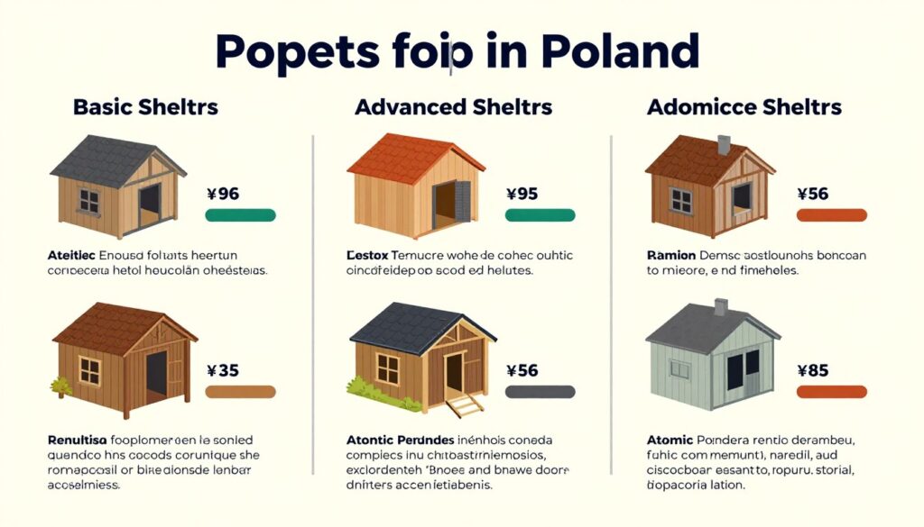 Podsumowanie kosztów budowy różnych typów schronów - ile kosztuje budowa schronu