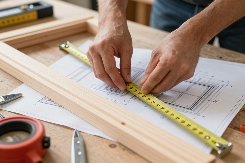 Pomiary i planowanie okna drewnianego