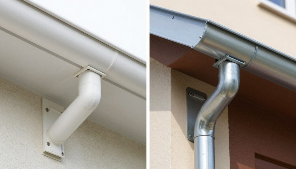 Porównanie systemów rynnowych PCV i aluminiowych Porównanie systemów rynnowych PCV i aluminiowych