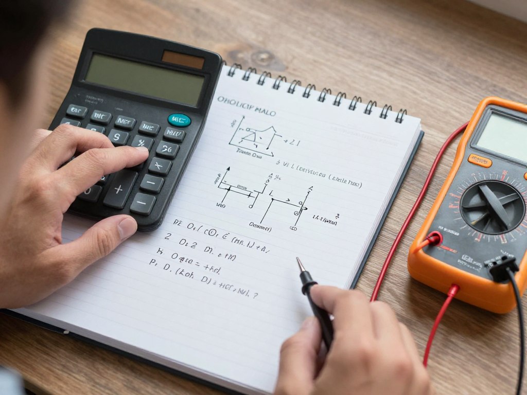 Prawo Ohma kalkulator - przykład obliczeń elektrycznych dla domu