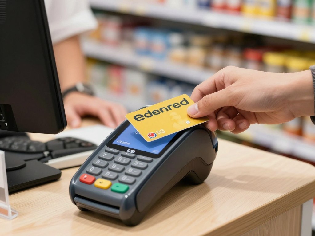 Proces płatności kartą Edenred w sklepie