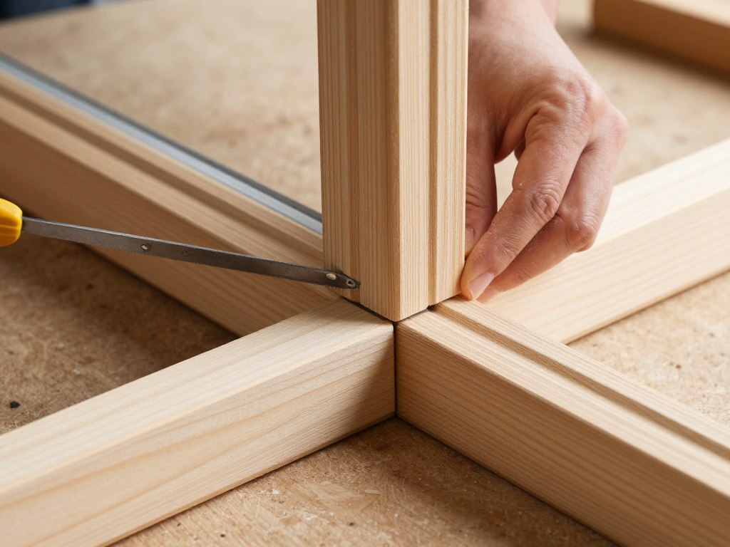 Proces wykonania ramy okna drewnianego