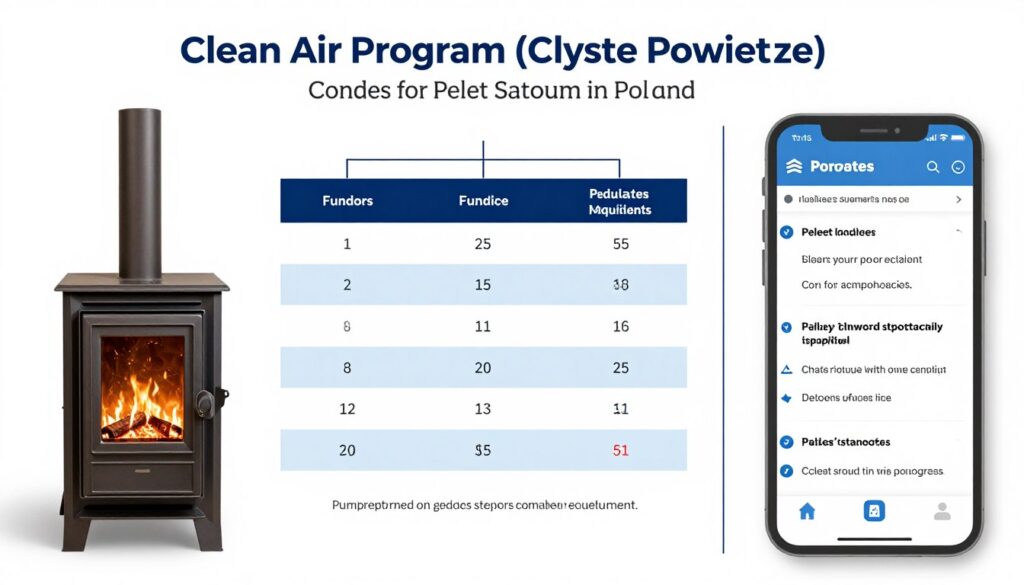 Program Czyste Powietrze - dofinansowanie do pieca na pellet
