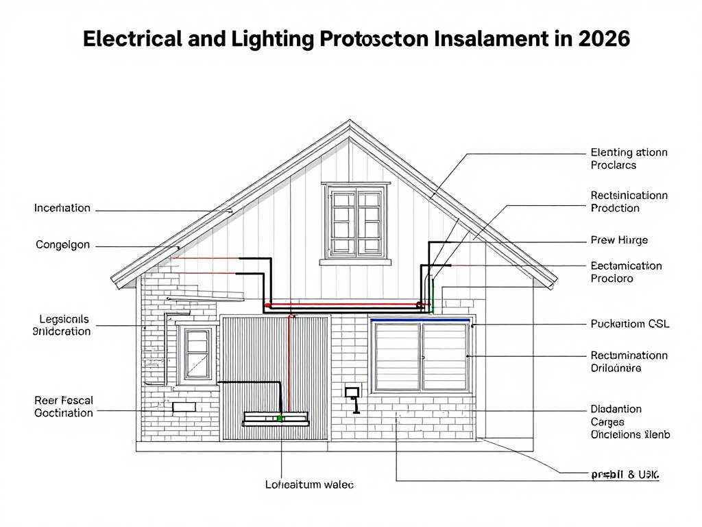 Schemat kompleksowej instalacji elektrycznej i odgromowej domu w 2026 roku