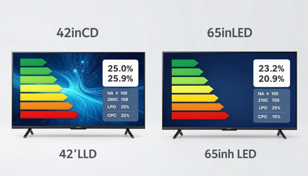 Zużycie energii przez telewizory LCD i LED - prawo Ohma kalkulator