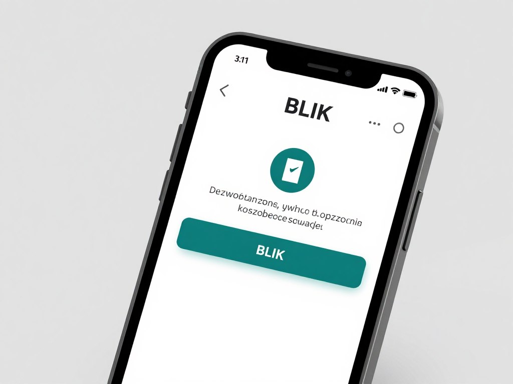 Aplikacja bankowa z widoczną opcją BLIK