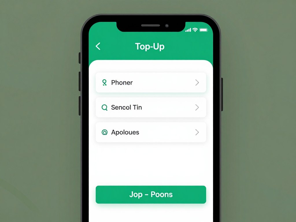 Doładowanie telefonu przez aplikację bankową - przykładowy ekran