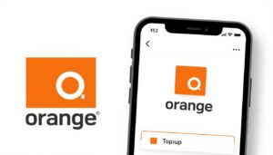 Doładowanie telefonu w sieci Orange - logo i interfejs aplikacji