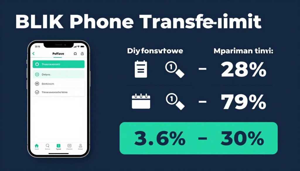 Grafika przedstawiająca limity przelewów BLIK na telefon