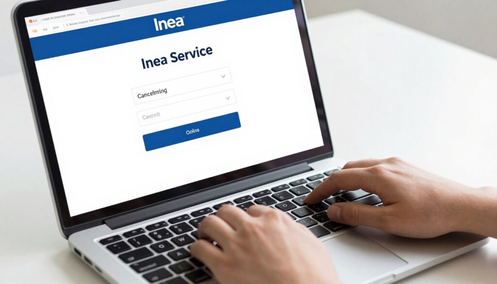 Osoba kończąca proces rezygnacji z Inea online