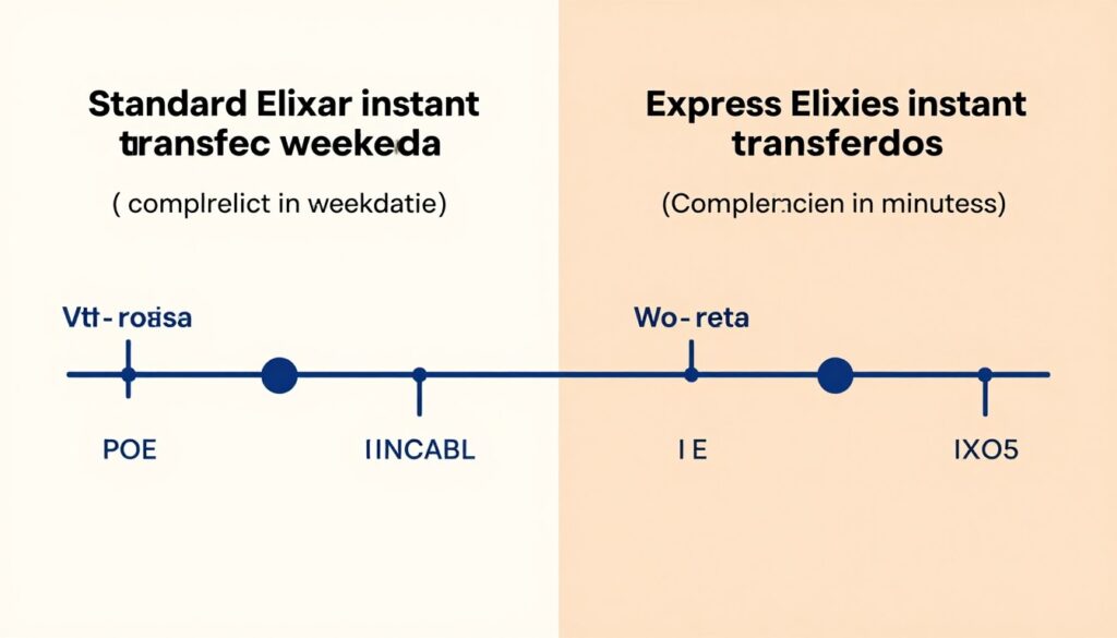 Porównanie czasu realizacji przelewu standardowego i natychmiastowego w weekend