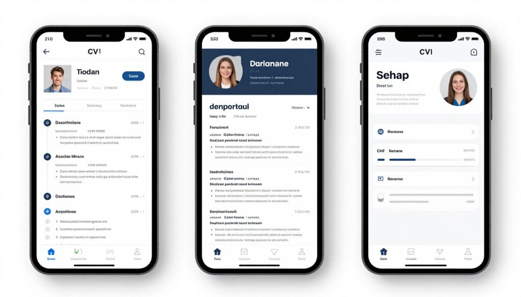 Porównanie różnych CV stworzonych na telefonie za pomocą różnych narzędzi