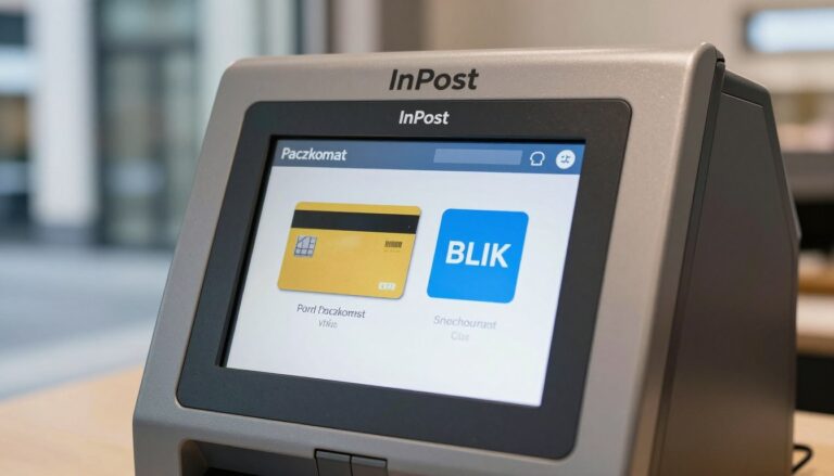Terminal płatniczy w Paczkomacie InPost do płatności kartą