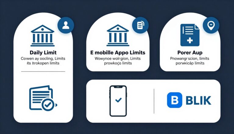 Zmiana limitów inne banki - schemat pokazujący różne rodzaje limitów bankowych