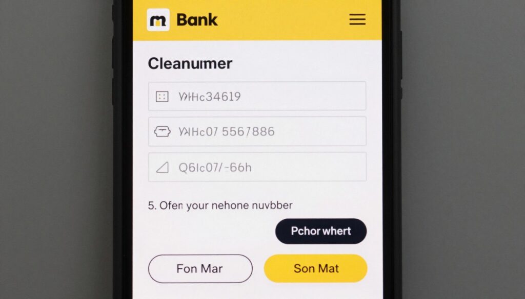 zmiana limitów mbank - ekran zmiany numeru telefonu w serwisie transakcyjnym