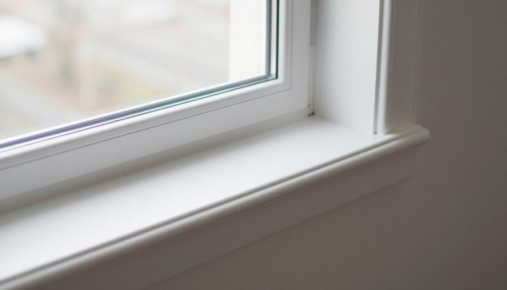 Profesjonalnie zamontowany parapet wewnętrzny - efekt końcowy